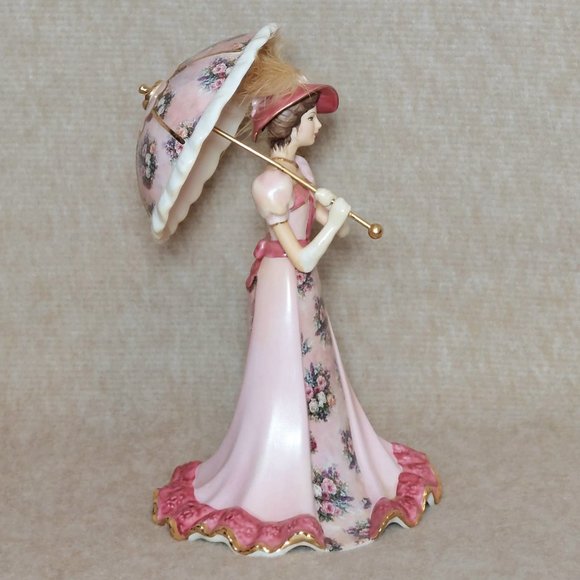 Bradford Editions Lena Liu "Stroll In The Park" Vintage Collectible Statue Bell - Picture 4 of 13